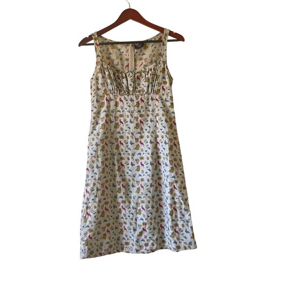 Vintage Dresses & Skirts - Vintage 90s bird print mini baby doll dress size xs